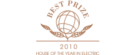 HOUSE OF THE YEAR IN ELECTRIC 2010 BEST PRIZE ロゴ