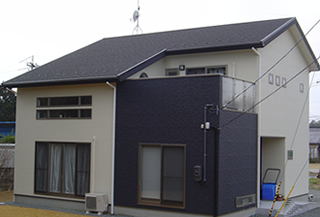 新築住宅実例 Case 14 大きなバルコニーと吹き抜けで開放感を重視