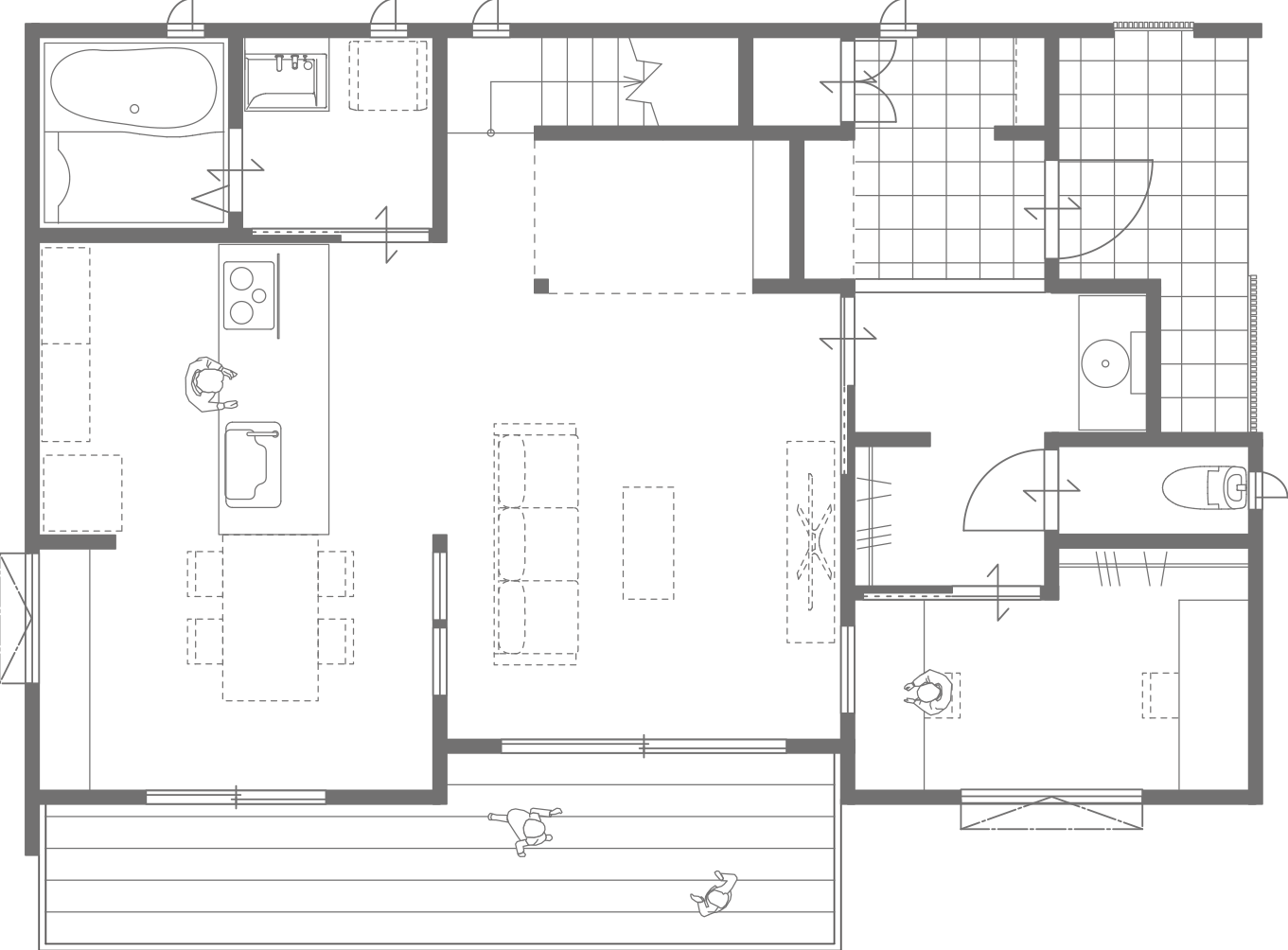 1F 間取り図